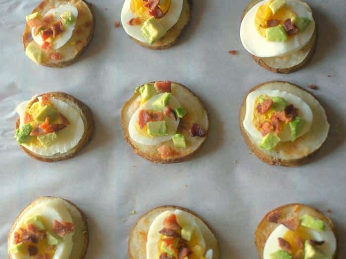 Cobb-Style Potato Sliders by Athletic Avocado