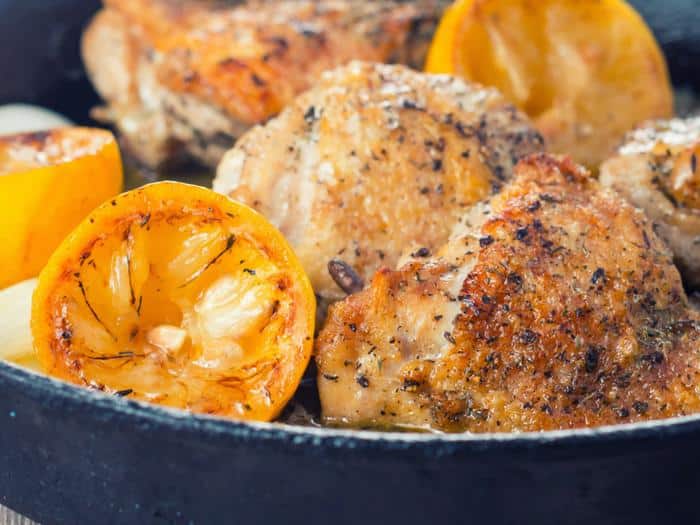 Zingy Summer Garlic Lemon Chicken by Krumpli
